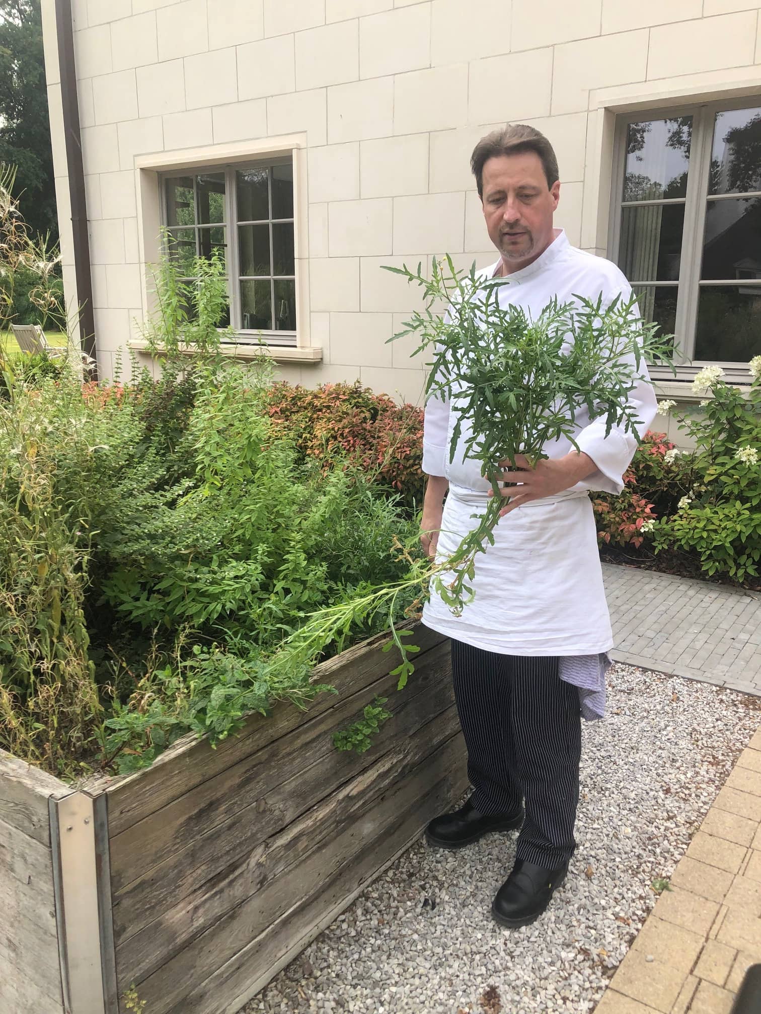 Marc Pâquet in kruidentuin