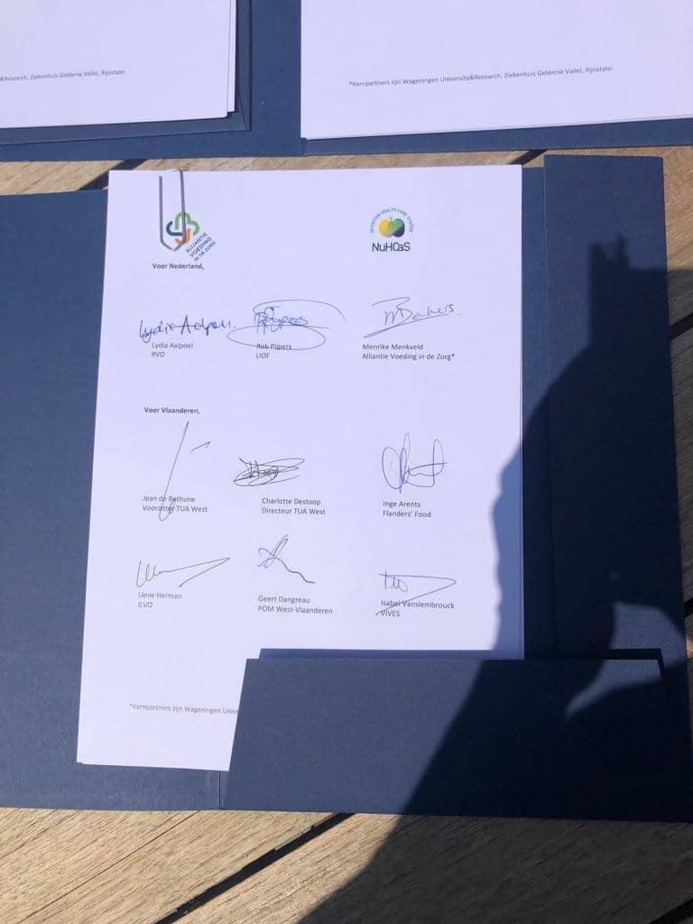Ondertekende uitvoeringsovereenkomst Nutrition2Health