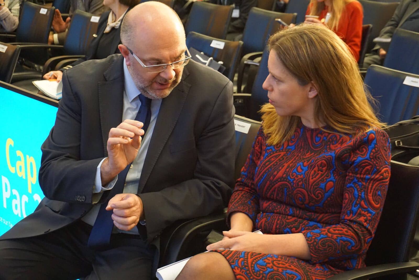 minister Schouten met minister Travert