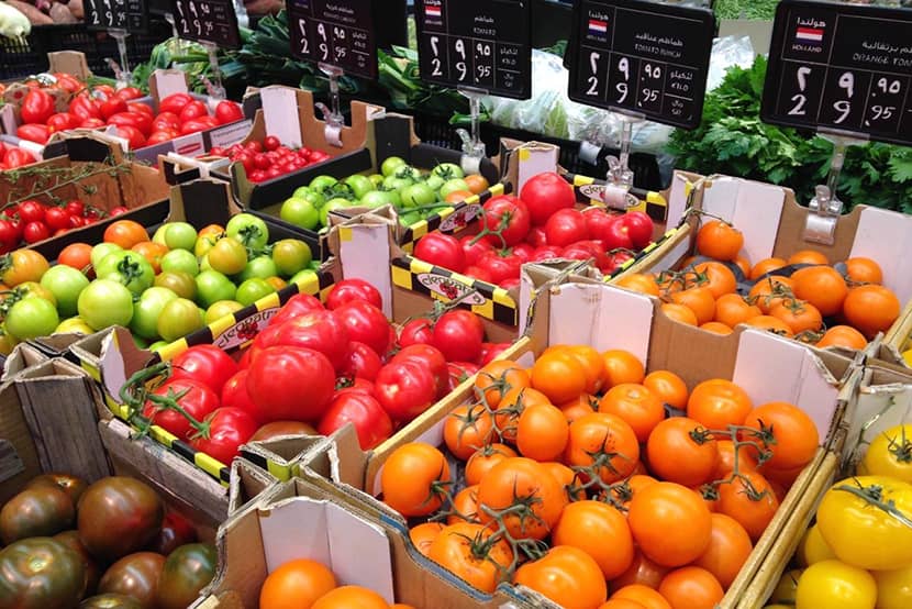 In supermarkt liggen veel producten uit Nederland.