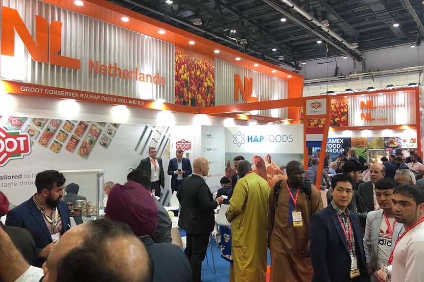 Nederlands paviljoen op Gulfood-beurs.