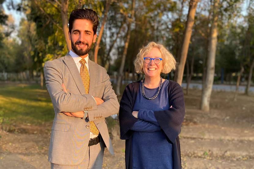 Met teamlid Hushang Kanabi Hamad in Erbil (Irak)