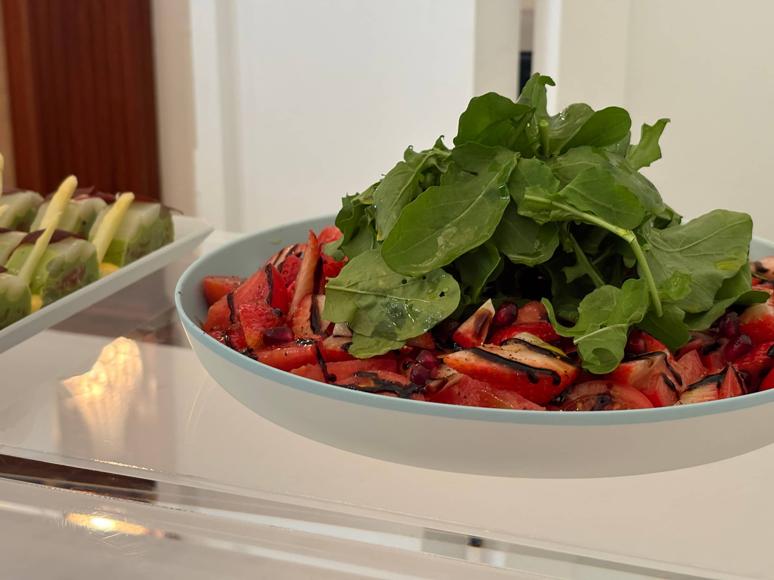 Buffet lunch focusing on plant- based and healthy food