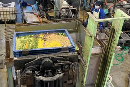 Verwerking van stedelijk groente- en fruitafval