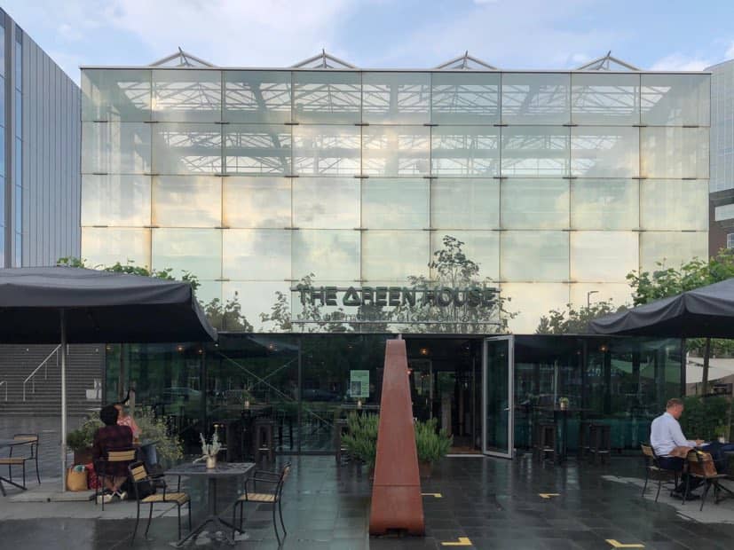 Greenhouse restaurant Utrecht outside view