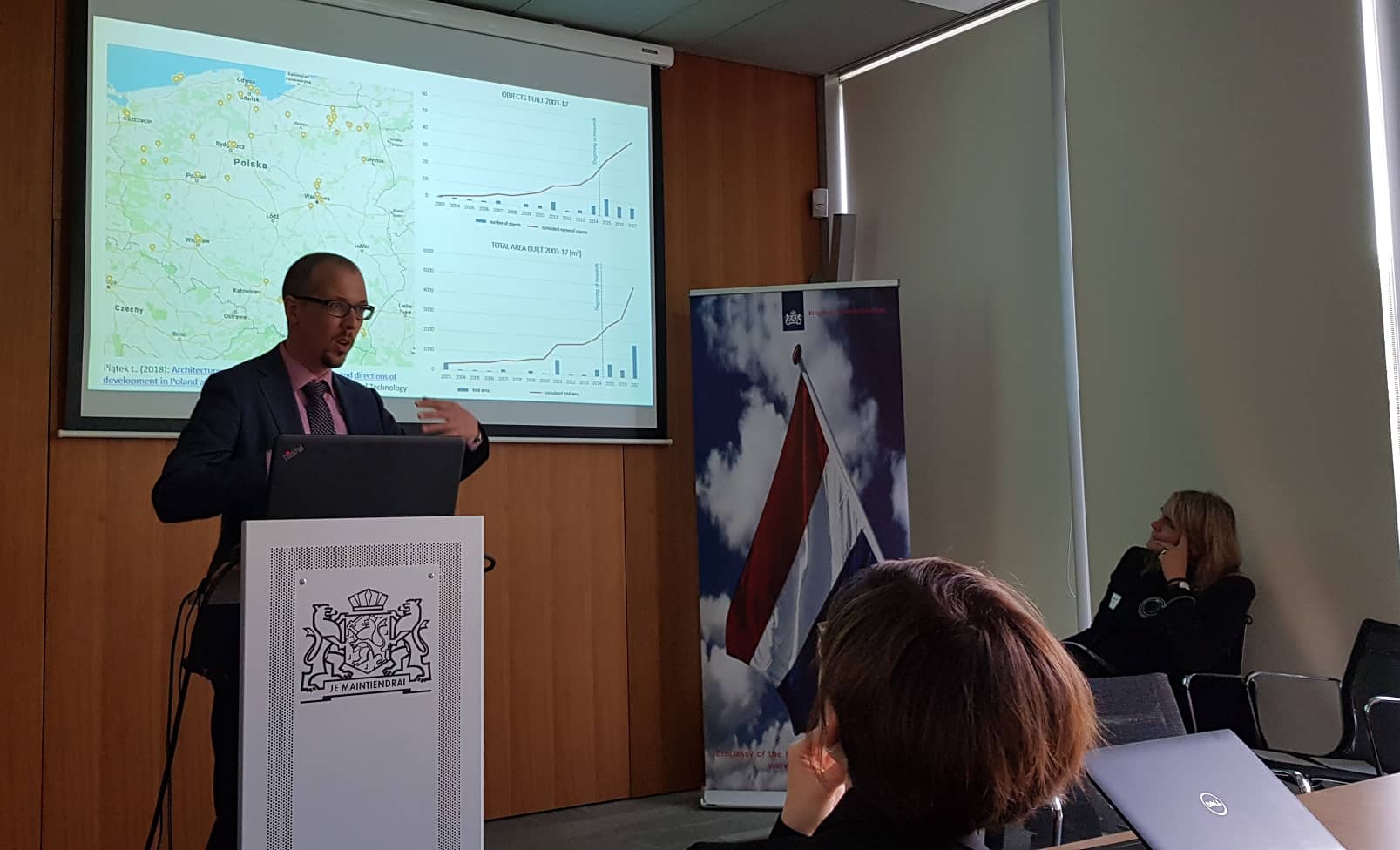 presentation of Mr. Rutger de Graaf on sustainable urban planning seminar