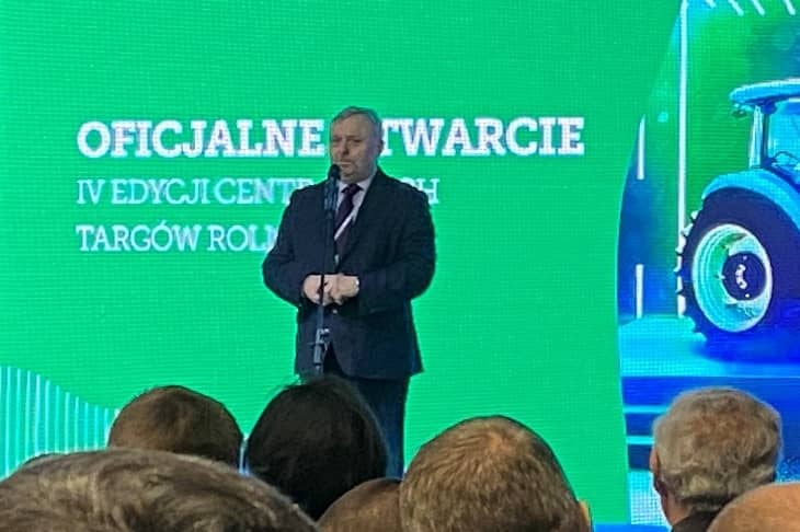 Wiktor Szmulewicz during agricultural fair in Nadarzyn