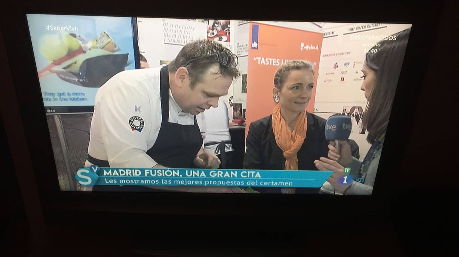 Interview voor Spaanse televisie