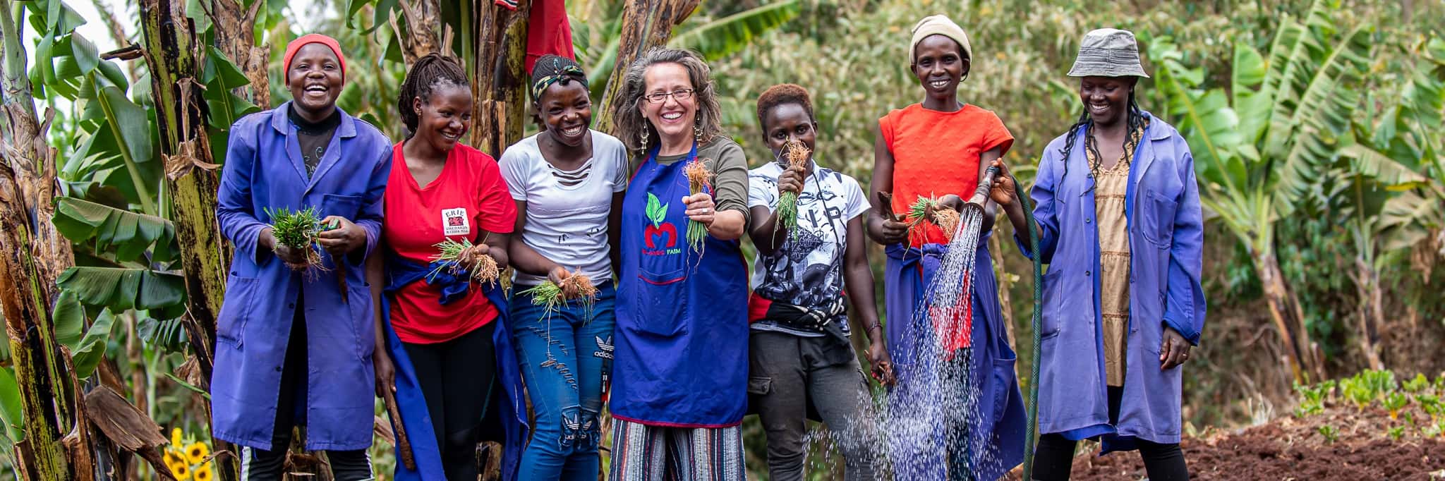 a group of women at Mlango Farm