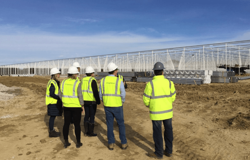 Bezoek aan Appharvest in Kentucky, waar met Nederlandse technologie kassen worden gebouwd.