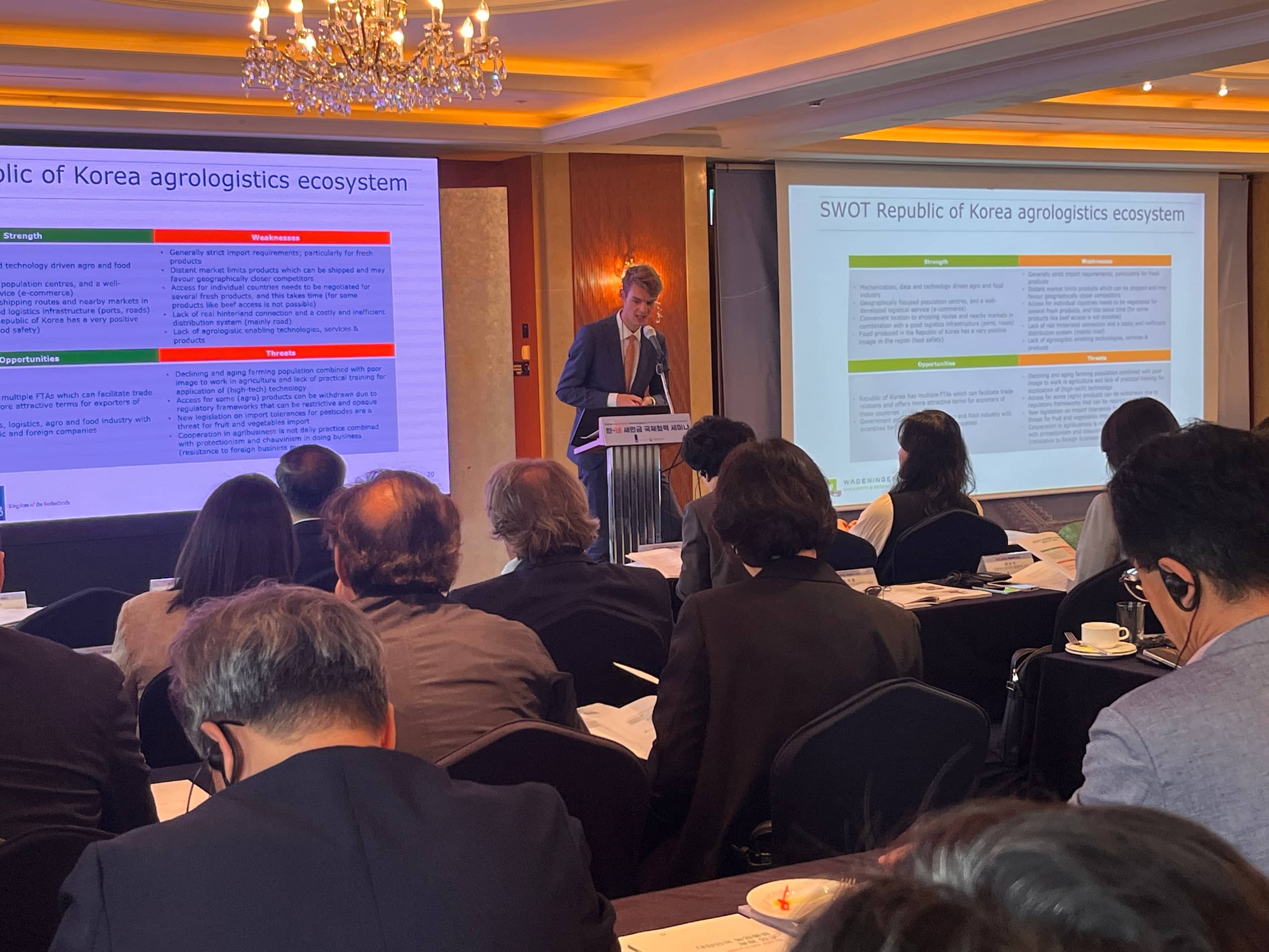 Presentation by Agricultural Counsellor on agrologistics study