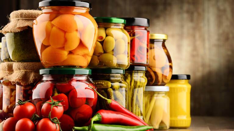 Preserved fruits and vegetables