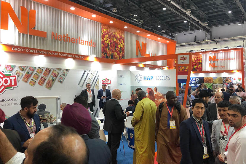 Bezoekers in Nederlands paviljoen op Expo in Dubai