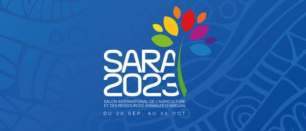 Blue color banner with the SARA 2023 logo