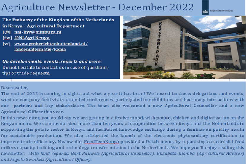 Newsletter Kenya December - cover