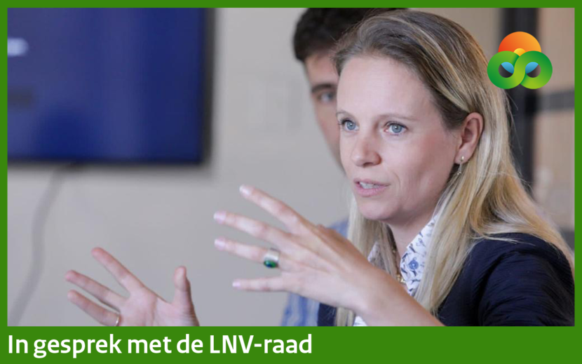 in gesprek met LNV-raad Wendele van der Wiele