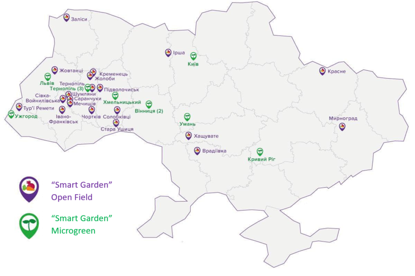 Smart Garden map