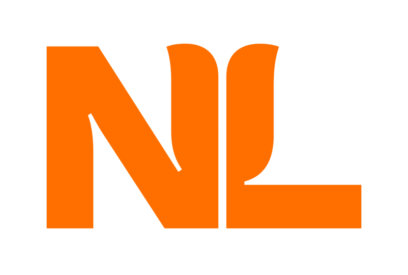 NL logo white