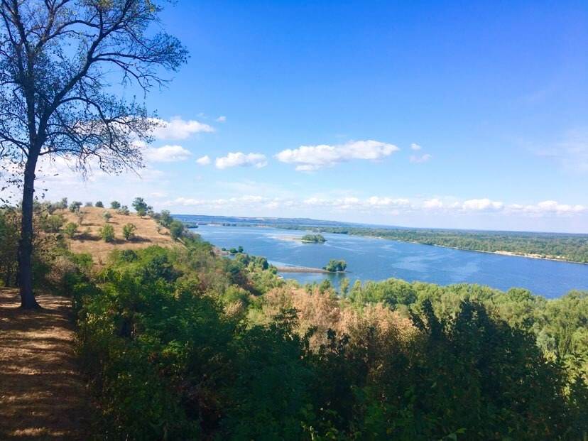 Dnipro river view from Kaniv