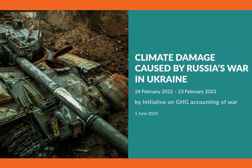 Climate damage caused by russia's war in Ukraine