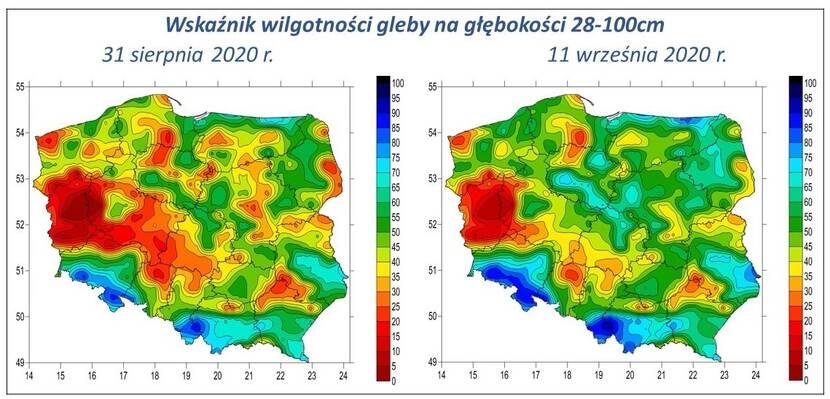 Soil moisture in Poland