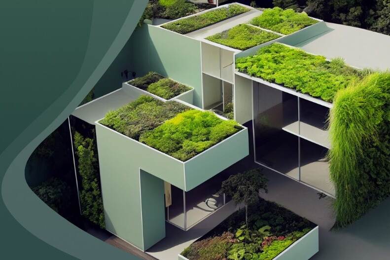 poster announcing green roofs contest
