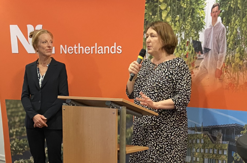 Ambassador Willemijn van Haaften and Agricultural Counsellor Sophie Neve