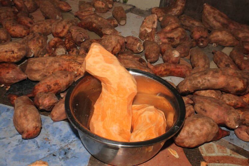 Orange fleshed potatoes