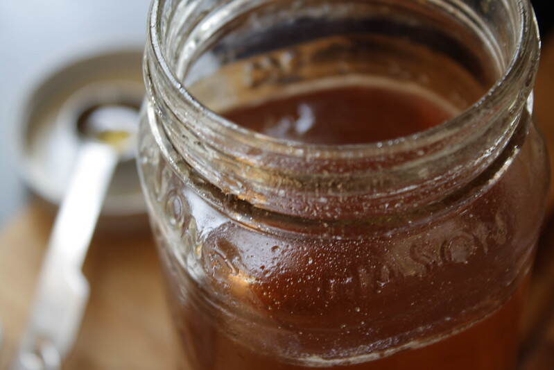 Close-up photo of a jar of honey