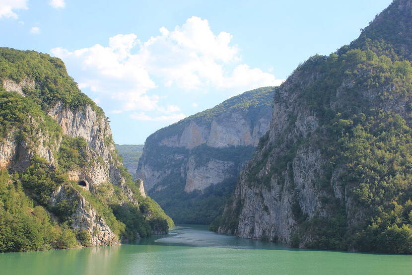 Confluence of the Lim and Drina rivers in Bosnia and Herzegovina
