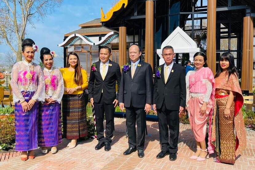 Official opening of Thailand Pavilion by Dr. Thongplew Kongjan