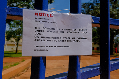 Corona-maatregelen in Uganda