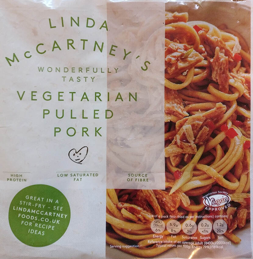 Vegetarische pulled pork van Linda McCartney
