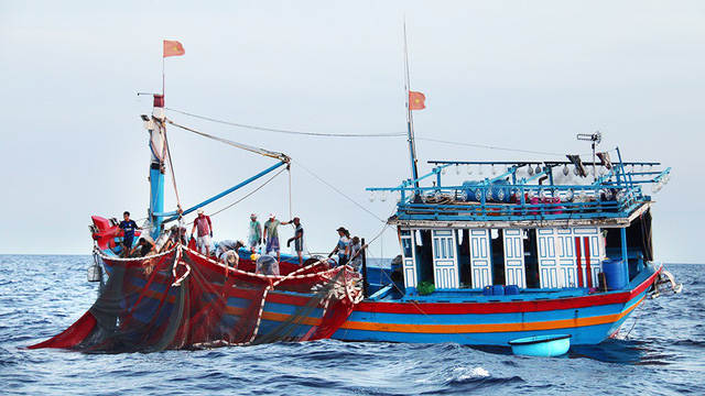 Vietnam fishing boat in East Sea