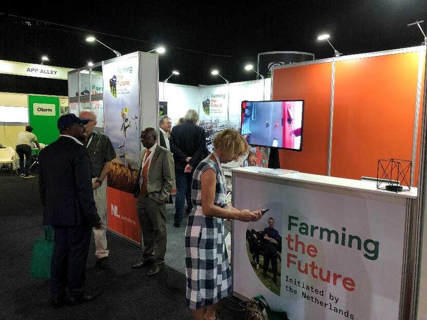 The booth at the Africa Agritech event