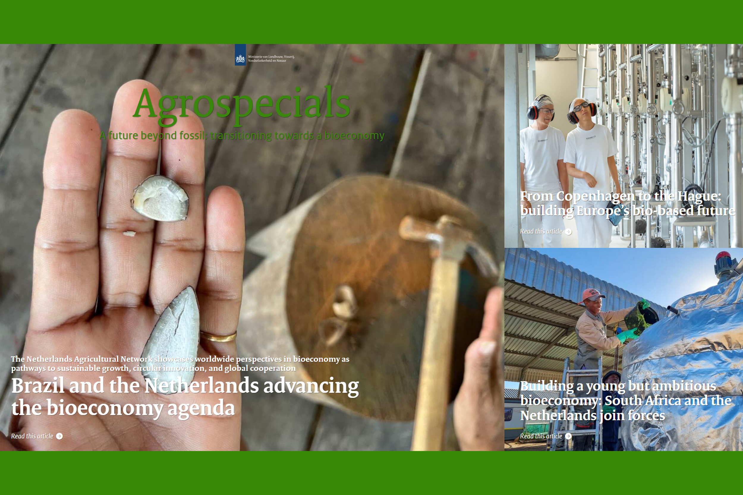 Agrospecial A future beyond fossil: planting the seeds of a bioeconomy